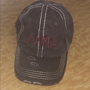 KBETHOS Charcoal / Black Distressed w/ embroidered 'Mama' Cap